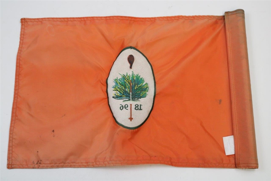 Merion Golf Club '1896' West Course Used Orange Golf Flag