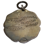 1917 PGA War Relief Tournament International Match Scotch Team Sterling Silver Medal - Jock Hutchison