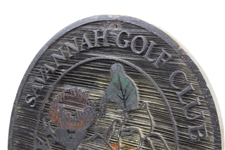 Large 'Savannah Golf Club' 1794-1994 Wood Sign