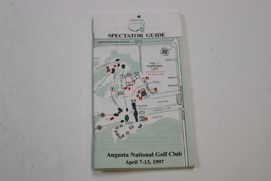 Tiger Woods 1997 No Label April 27th Sports Illustrated w/Pairing Sheet & Spec Guide 