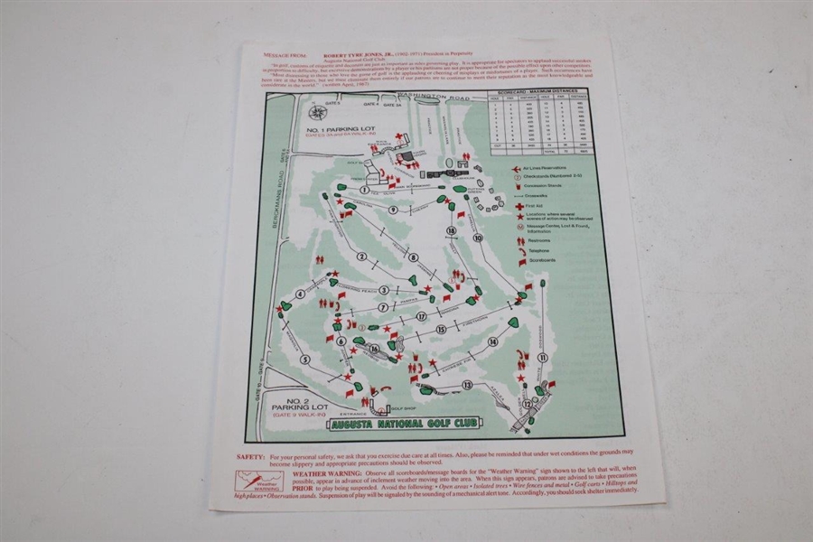 Tiger Woods 1997 No Label April 27th Sports Illustrated w/Pairing Sheet & Spec Guide 