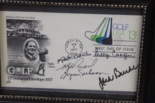 Picard, Nelson, Casper, Wall & Burke Signed 1977 Bobby Jones ANGC FDC JSA FULL #XX55398
