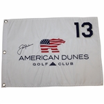 Jack Nicklaus Signed American Dunes Golf Club Embroidered 13 Flag JSA ALOA
