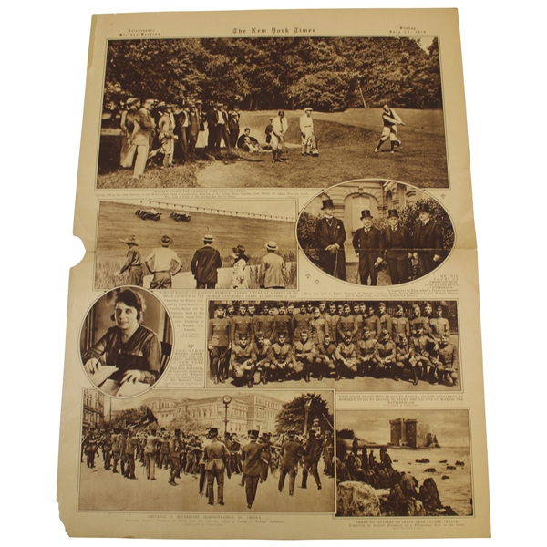 1919 New York Times Newspaper Article Featuring Walter Hagen - July 20th