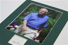 Arnold Palmer Matted Blue Shirt Photo with Cut Signature JSA COA #RR32551