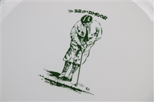 Classic The Broadmoor Syracuse China White with Green Plate with Bobby Jones Likeness