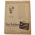 Walter Hagen Lord Salesberry Turkish Cigarettes Golf Gossip Articles 1-9 - Missing No. 4