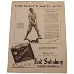Walter Hagen Lord Salesberry Turkish Cigarettes Golf Gossip Articles 1-9 - Missing No. 4