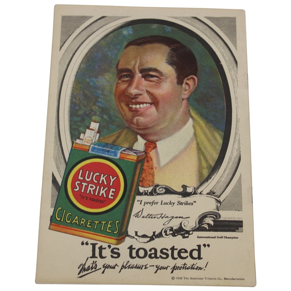1927 Broadway Theatre Playbill Walter Hagen Lucky Strike Ad On Reverse - Maxine Elliots Theatre