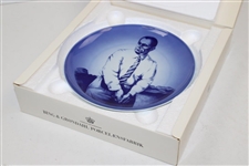 1977 Walter Hagen The Memorial Tournament Ltd Ed Copenhagen Porcelain Plate in Original Box