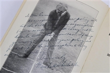 1921 'Golf - For Beginners & Others' Book Signed & Inscribed by Author Marshall Whitlatch