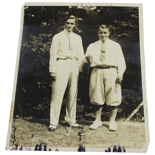 Gene Sarazen & Johnny Farrell on Summit Course Frank Turgeon, Jr. Press Photo