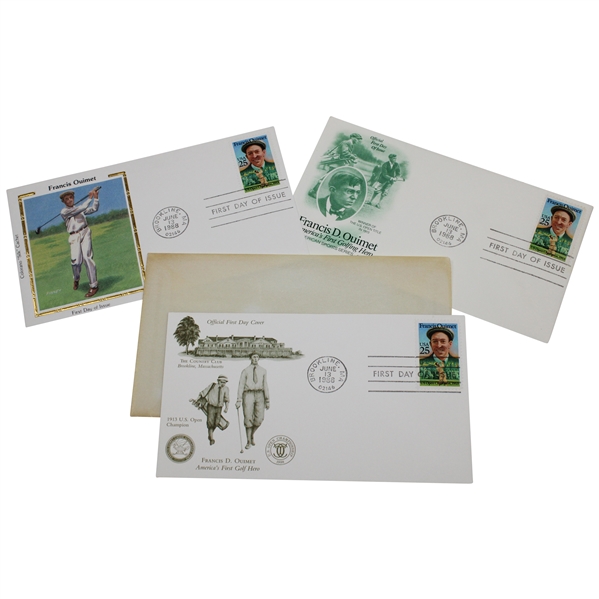 Three (3) Francis Ouimet 1988 Brookline FDCs 
