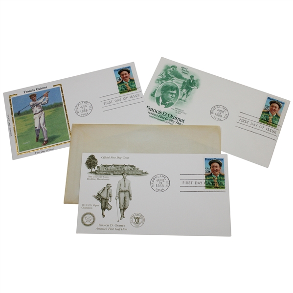 Three (3) Francis Ouimet 1988 Brookline FDC's 