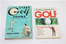 Doug Ford Signed 2000 Mini-Flag Plus Two Signed Books JSA ALOA