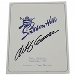 Retief Goosen Signed Southern Hills Official Scorecard JSA ALOA