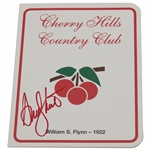 Andy North Signed Cherry Hills Country Club Official Scorecard JSA ALOA