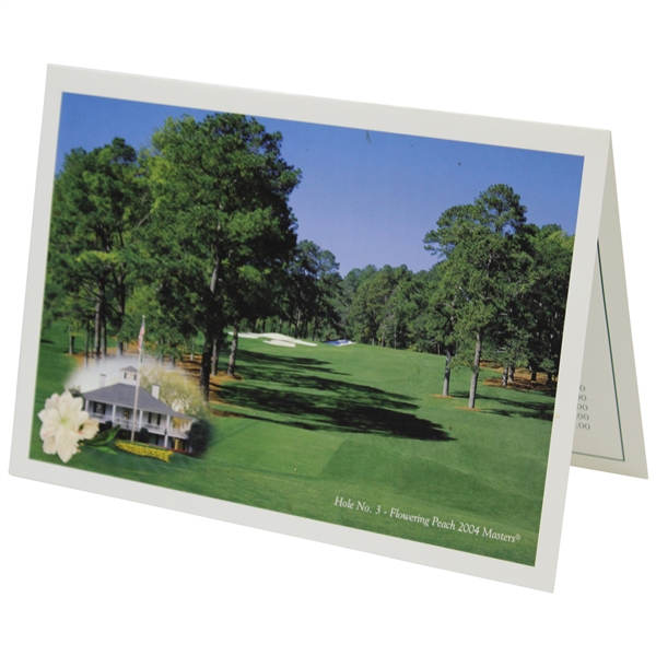 2004 Masters Tournament Breakfast/Lunch Hole No. 3 Flowering Peach Menu