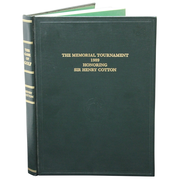 1989 The Memorial Tournament Honoring Sir Henry Cotton Ltd Ed Book #85/200