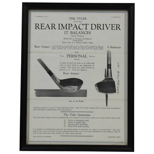 The Tyler Rear Impact Driver - Handmade Patent Pending -Advertising Piece - Framed