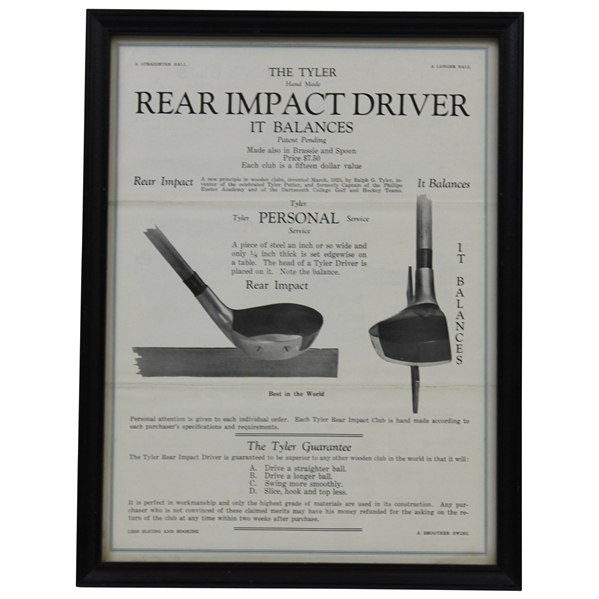 The Tyler' Rear Impact Driver - Handmade Patent Pending -Advertising Piece - Framed