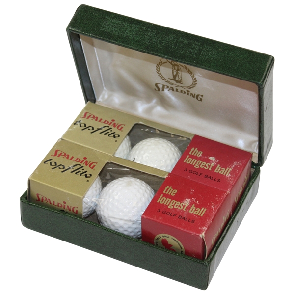 Spalding Pine Valley Golf Ball box of (6) Spalding Top Flite Balls in the original sleeves