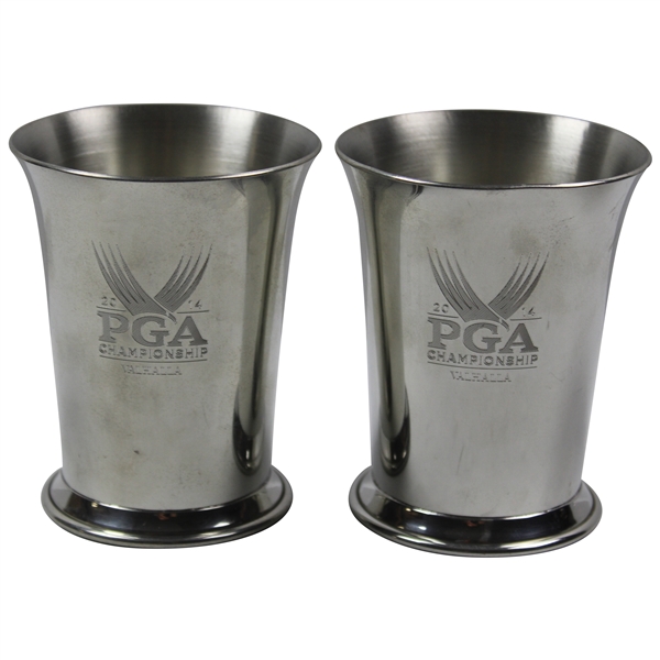 2014 PGA at Valhalla Champions Dinner Attendee Gifts - Two Tiffany & Co. Pewter PGA Cups