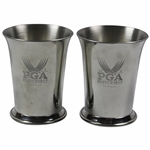 2014 PGA at Valhalla Champions Dinner Attendee Gifts - Two Tiffany & Co. Pewter PGA Cups