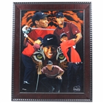 Tiger Woods Ltd Ed Collage Art Display #236/270 by Artist Danny Day - Framed