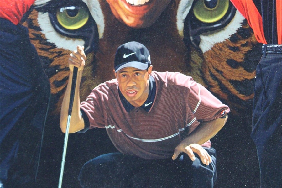 Tiger Woods Ltd Ed Collage Art Display #236/270 by Artist Danny Day - Framed