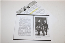 G.D. Johnson Signed 1916 Handwritten Letter on Chicago GC Letterhead to Charles 'Chick' Evans - Ty Cobb Comparison