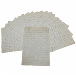 Charles Chick Evans Handwritten 22 Pages Two Months From Today - Referencing British Amateur Championship