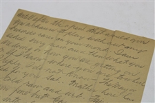 Ray Signed 1925 Handwritten Letter to Charles 'Chick' Evans Referencing Evans 'The Open' Travel Schedule