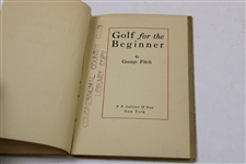 1909 'Golf For The Beginner' Book by George Fitch