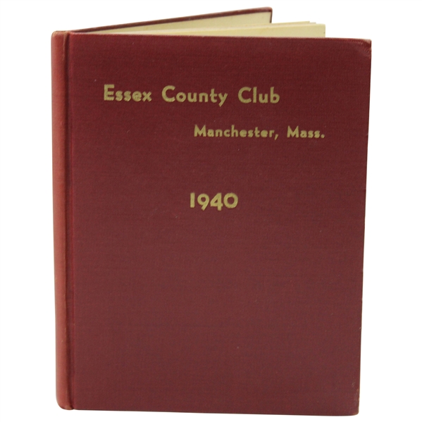 1940 Essex County Club Manchester, Mass. Club History Book