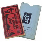 1941 Associated Golfers of America Membership Pass Book No. 4790 G in Cover