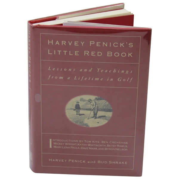 Harvey Penick Signed & Inscribed 1992 Little Red Book JSA ALOA