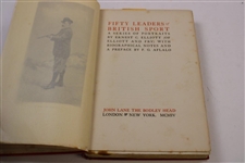Fifty Leaders of British Sport' Book by Ernest Elliott - John Ball, Horace Hutchinson & Robert Maxwell