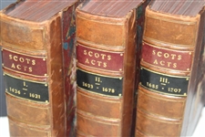 Three Volumes of Scots Acts I (1424-1621), II (1633-1678) & III (1685-1707) - Golf Banned