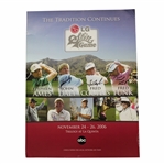 Daly, Couples, Funk & Ames Signed 2006 The Senior Skins Game Poster JSA ALOA