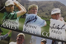 Daly, Couples, Funk & Ames Signed 2006 The Senior Skins Game Poster JSA ALOA