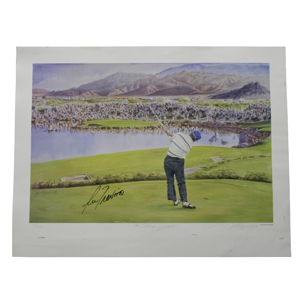 Lee Trevino Signed Ltd Ed 'The Skins Game' Poster #11/40 JSA ALOA