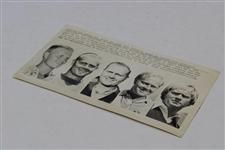 1975 AP Wire Photo Jack Nicklaus Through The Years 1956-75