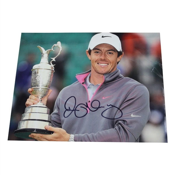 Rory McIlroy Signed 8x10 Photo with Claret Jug JSA ALOA