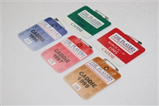 Five (5) Caddy Badges TPC 92, 95, 96, 97, & 99