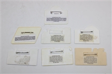 Seven (7) Caddy Badges Houston Open 92, 94, 95, 97, 98, 99, & 00