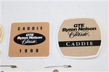 Seven (7) Caddy Badges Byron Nelson Classic 92, 94, 98, 99 & Pavilion Passes 04, 07, 08