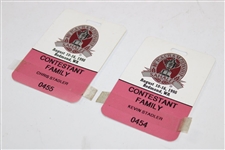 1998 PGA Championship Contestant Family Badges - Kevin Stadler & Chris Stadler