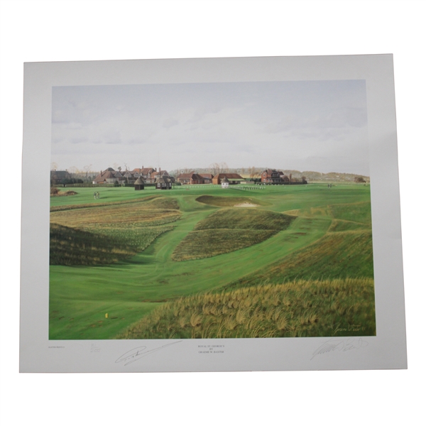 Greg Norman Signed Royal St. Georges Baxter Ltd Ed Print #31/200 JSA ALOA