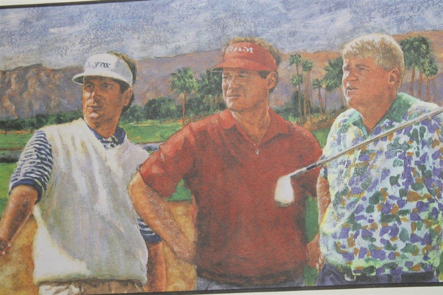 Tiger Woods, Daly, Watson & Couples Signed Ltd Ed 1996 The Skins Game Print JSA ALOA